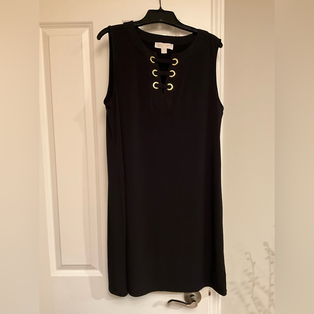 Michael Kors Elegant Black Sleeveless Dress Size XLarge